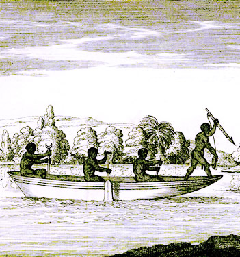 Natives Spear Fishing